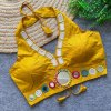 Tew Pure Cotton Real Mirror Work Navratri Blouses